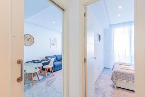 Χώρος καθιστικού στο GEMELOS sea view apartment