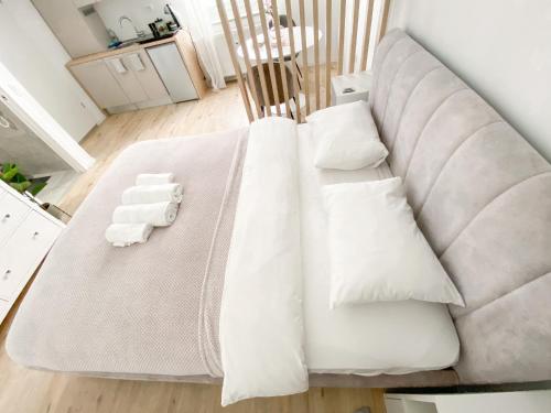 Voodi või voodid majutusasutuse Classy & Cozy apartment toas