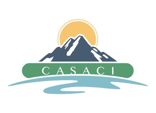 a logo of a mountain with the words caesaria at Casaci in Acireale