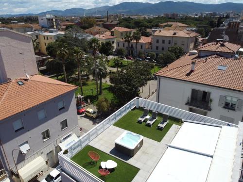 an aerial view of the roof of a building at MARCONI 1935 in Follonica