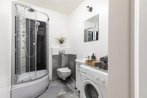 Kúpeľňa v ubytovaní ROOM Bohaterów Września