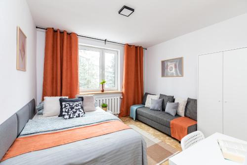 Posteľ alebo postele v izbe v ubytovaní ROOM Bohaterów Września