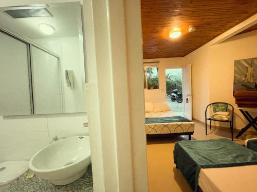 Koupelna v ubytování Hotel Campestre Villa Mary