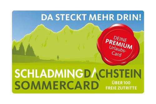una etiqueta para un recipiente de queso escolar en Rocks Schladming en Schladming