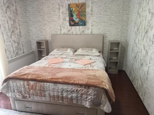 Katil atau katil-katil dalam bilik di Holiday home
