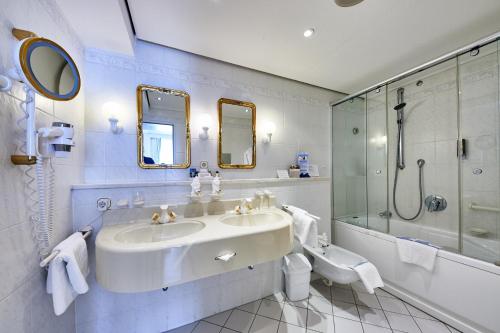 Et badeværelse på Badhotel Sternhagen
