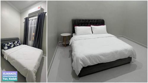 Ένα ή περισσότερα κρεβάτια σε δωμάτιο στο El Manzil Homestay with Pool