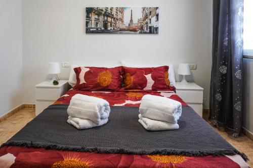 Ένα ή περισσότερα κρεβάτια σε δωμάτιο στο Los Abrigos Relax Apartment