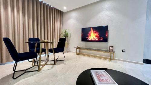 Χώρος καθιστικού στο ZEN Suites Hotel Massira
