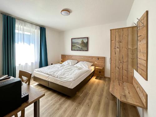 Postel nebo postele na pokoji v ubytování Keller Höhe