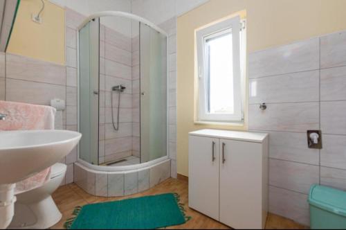 Koupelna v ubytování Apartman Zlata