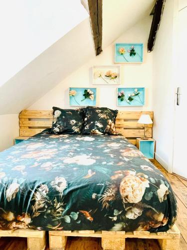 Postel nebo postele na pokoji v ubytování Appart "Le Menuisier" - Hypercentre Gare