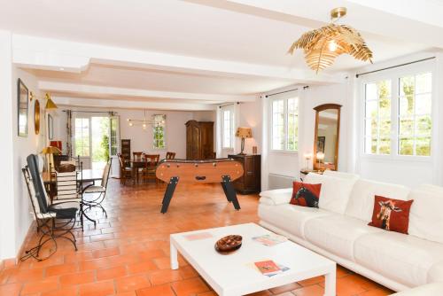 Et opholdsområde på Quizas Maison d'hôtes