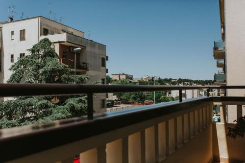 マテーラにあるCasa 900の建物のバルコニーからの眺め