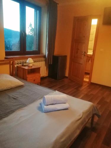 Postel nebo postele na pokoji v ubytování Noclegi Na Smaguli