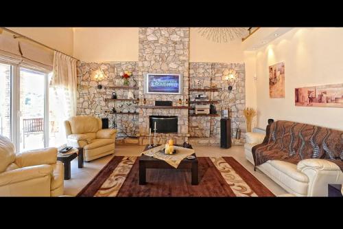 Χώρος καθιστικού στο Privilege Villas