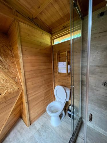 Koupelna v ubytování MonteLuna Glamping