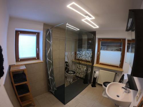 Koupelna v ubytování Ferienwohnung "Seaside"