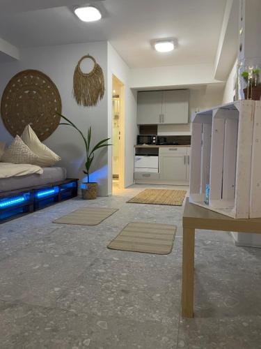 Η κουζίνα ή μικρή κουζίνα στο Apartment im BOHO Stil nähe Salzburg