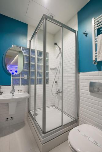 Koupelna v ubytování Hotel Evsen