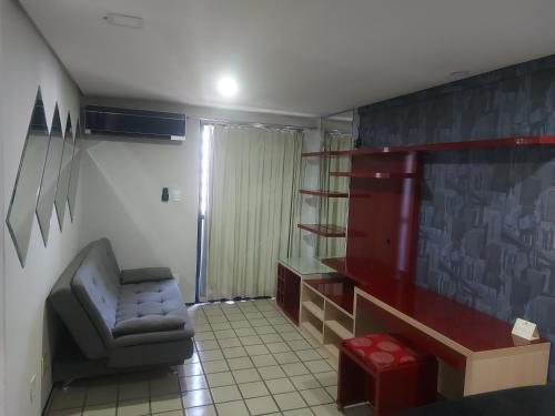 Część wypoczynkowa w obiekcie Flat Number One Ponta DAREIA l Conforto, Estrutura l Ferreira Hospedagens