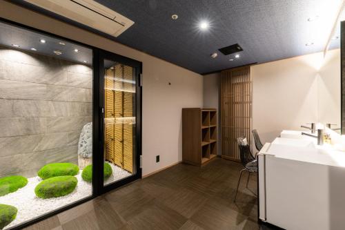 Koupelna v ubytování Hotel Isago Kobe