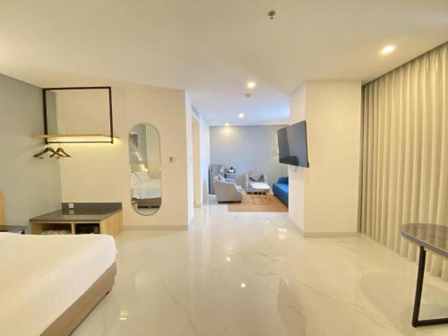 Cama o camas de una habitación en THE 1O1 Malang OJ