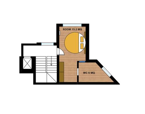a floor plan of a proposed gymnasium at Luxury B&B La Riserva Dannunziana in Pescara