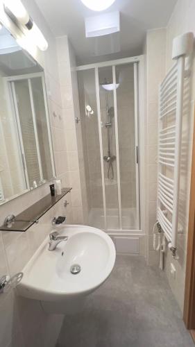 Koupelna v ubytování Hotel PAYER
