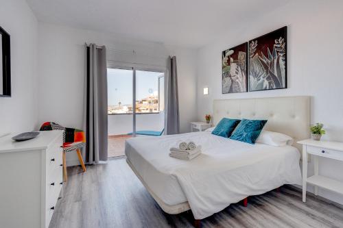 Posteľ alebo postele v izbe v ubytovaní Bright and modern apt in Costa Adeje