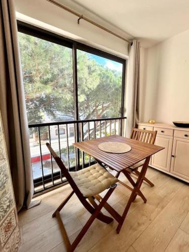 Μπαλκόνι ή βεράντα στο Joli studio Calvi 50m plage