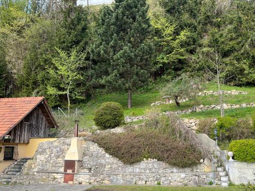 Jardín al aire libre en Das Winzerhaus am Grassnitzberg