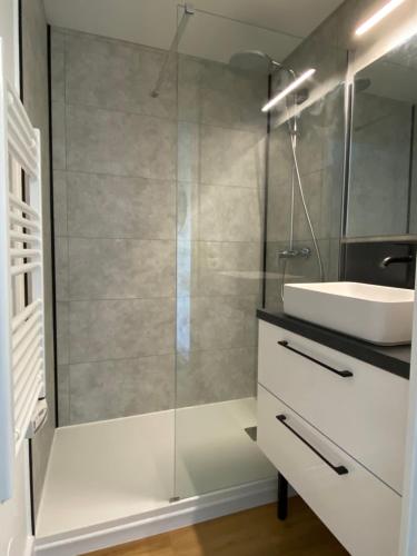 Kúpeľňa v ubytovaní Appartement Cosy en Bord d'Océan