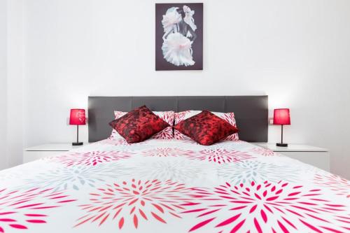 A bed or beds in a room at La flor del Atlantico