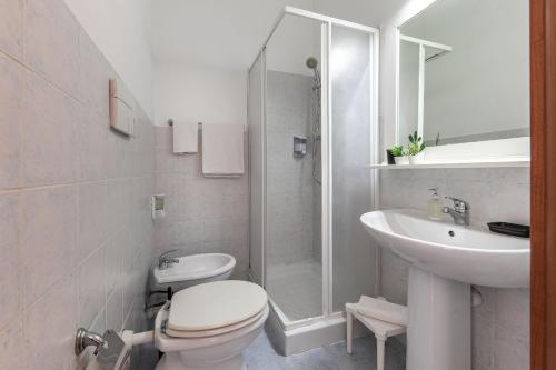 Koupelna v ubytování B&B della Stazione