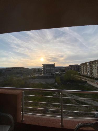 a view of a city from a balcony at Allure Apartments in Ohrid