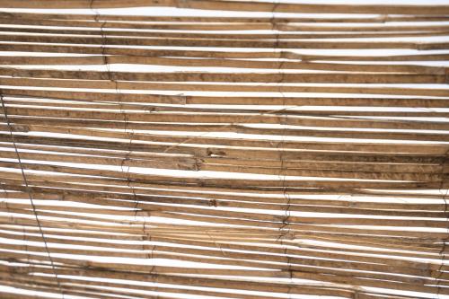 a close up of a wooden wall at Sunrise Villa Santorini in Vourvoulos