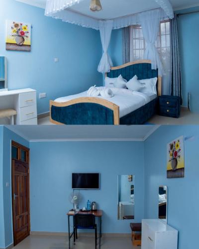 Ένα ή περισσότερα κρεβάτια σε δωμάτιο στο Diamond Rock Guest House