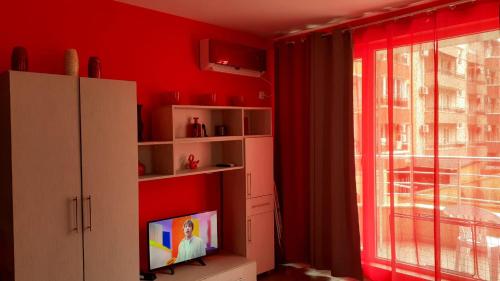 TV a/nebo společenská místnost v ubytování Studio Nera