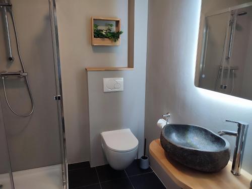 Koupelna v ubytování Hotel Groote Engel
