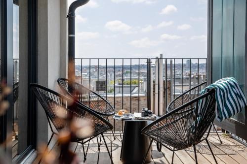Hotel Josefineにあるバルコニーまたはテラス