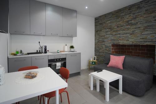 Kuchyň nebo kuchyňský kout v ubytování Apartments Choice