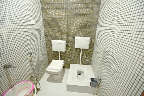 Koupelna v ubytování BABA GUEST HOUSE AJMER