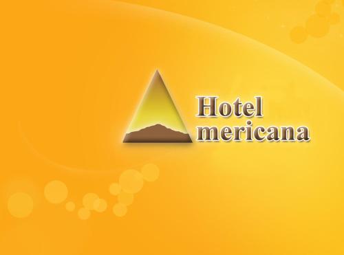 une photo d'un triangle avec les mots hôtel mecca dans l'établissement HOTEL AMERICANA PASTO, à Pasto