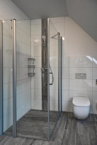 Bilik mandi di Ferienhaus Am Bienenzaun