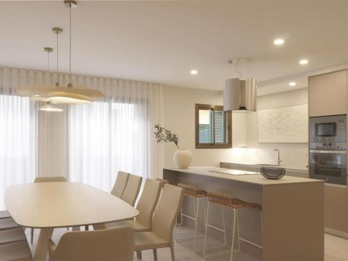 Η κουζίνα ή μικρή κουζίνα στο Sitges Spaces Bonaire Beach Condo