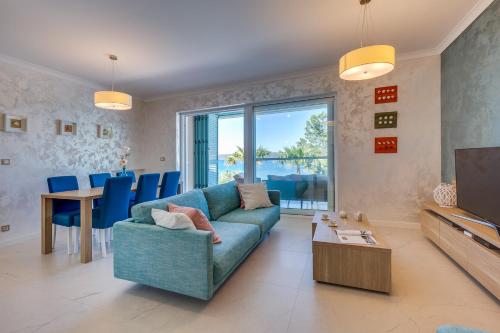 Posezení v ubytování DUE VILLAS Apartments - beautiful beach apartments