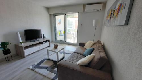 Khu vực ghế ngồi tại Pin-Rolland - appartement 2 chambres à 400m de la plage