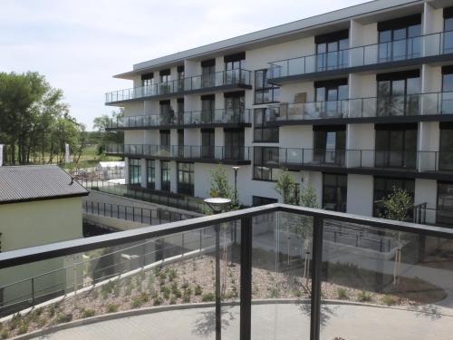 Balkoni atau teres di Aurelia Apartament Dziwnów SPA