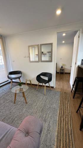 Χώρος καθιστικού στο Apart Hotel Castellon 176
